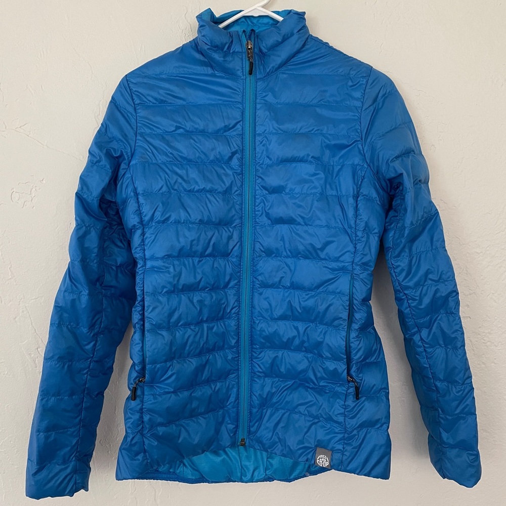 Women's REI Co-Op Down Jacket Blue Sz Small S
